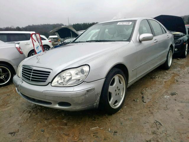 WDBNG75J5YA131389 - 2000 MERCEDES-BENZ S 500 SILVER photo 2