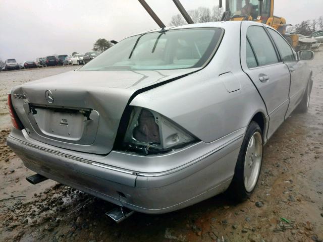 WDBNG75J5YA131389 - 2000 MERCEDES-BENZ S 500 SILVER photo 4