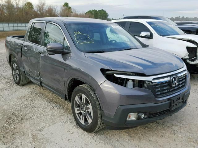 5FPYK2F65KB002455 - 2019 HONDA RIDGELINE GRAY photo 1