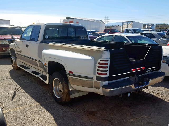 3B7MC33W6VM501022 - 1997 DODGE RAM 3500 WHITE photo 3