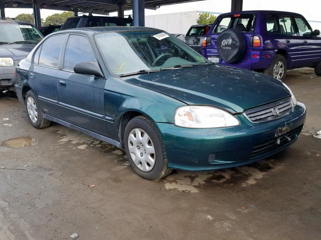 2HGEJ6619XH917922 - 1999 HONDA CIVIC BASE GREEN photo 1