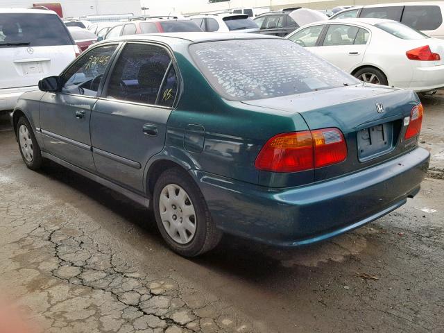 2HGEJ6619XH917922 - 1999 HONDA CIVIC BASE GREEN photo 3