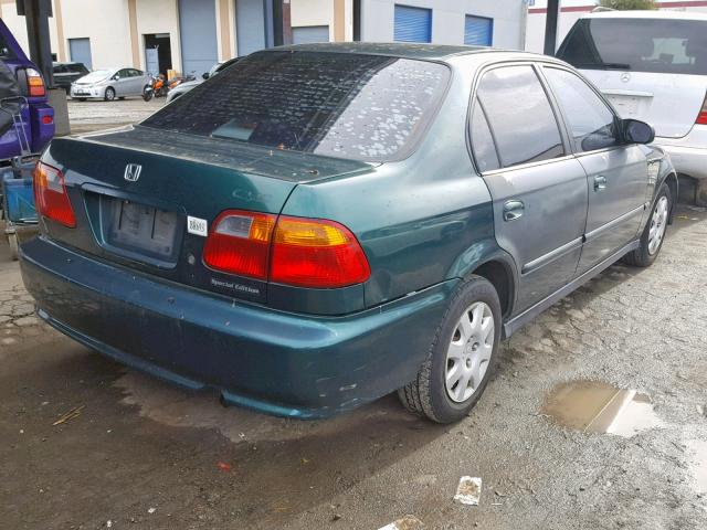 2HGEJ6619XH917922 - 1999 HONDA CIVIC BASE GREEN photo 4