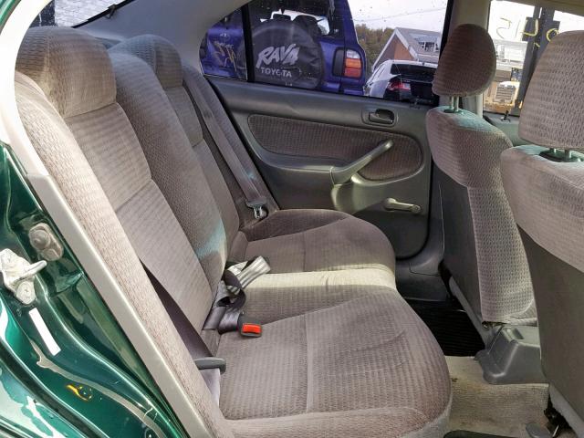 2HGEJ6619XH917922 - 1999 HONDA CIVIC BASE GREEN photo 6