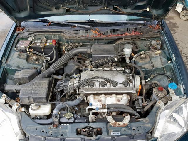 2HGEJ6619XH917922 - 1999 HONDA CIVIC BASE GREEN photo 7