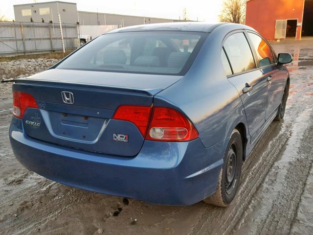 2HGFA15458H010556 - 2008 HONDA CIVIC DX-G BLUE photo 4