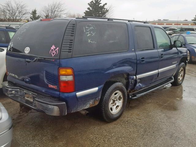 1GKFK16T21J312767 - 2001 GMC YUKON XL K BLUE photo 4