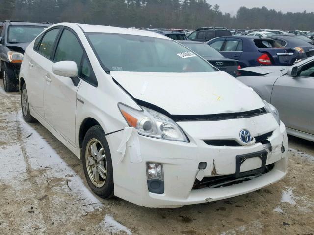 JTDKN3DU8A0178281 - 2010 TOYOTA PRIUS WHITE photo 1