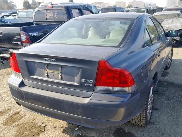 YV1RH59H432284662 - 2003 VOLVO S60 2.5T GRAY photo 4