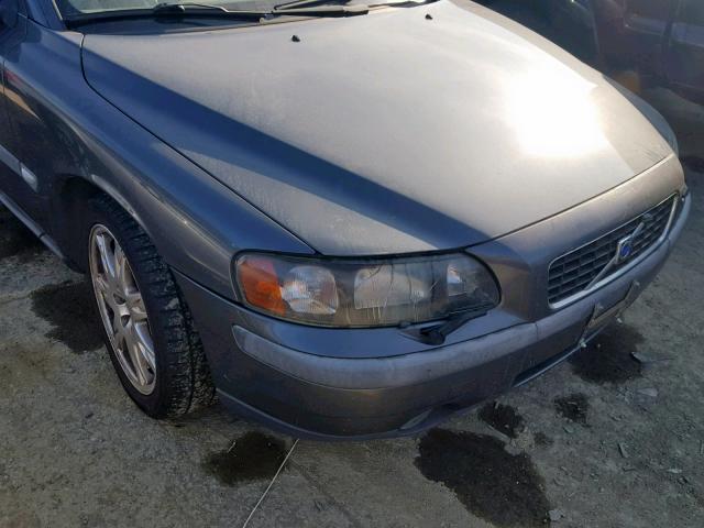 YV1RH59H432284662 - 2003 VOLVO S60 2.5T GRAY photo 9