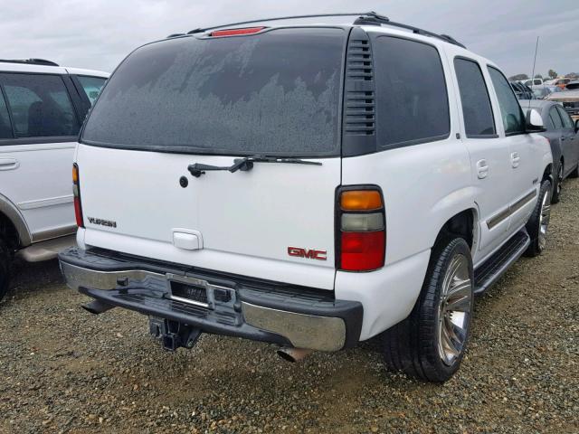 1GKEK13T44J324245 - 2004 GMC YUKON WHITE photo 4