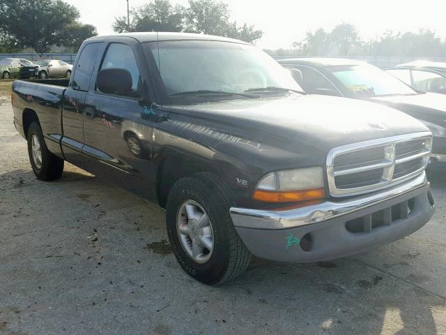 1B7GL22Y3WS571189 - 1998 DODGE DAKOTA BLACK photo 1