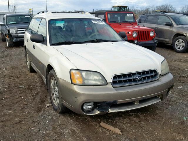 4S3BH665637642483 - 2003 SUBARU LEGACY OUT WHITE photo 1