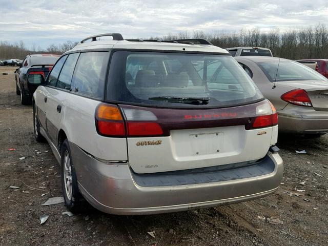 4S3BH665637642483 - 2003 SUBARU LEGACY OUT WHITE photo 3