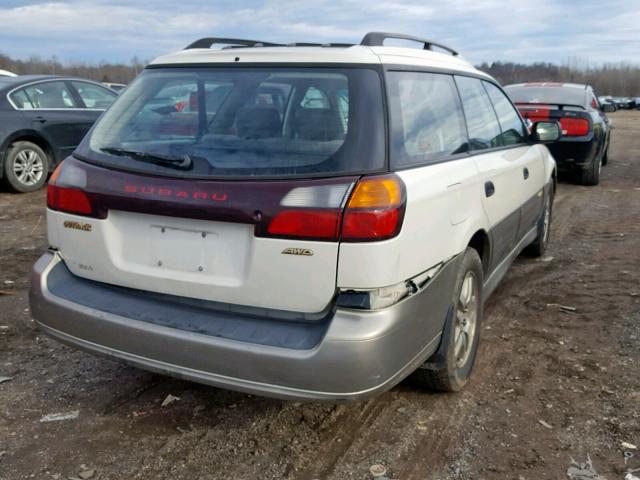 4S3BH665637642483 - 2003 SUBARU LEGACY OUT WHITE photo 4