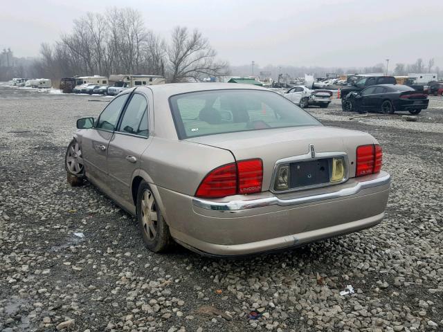 1LNHM87A12Y628086 - 2002 LINCOLN LS TAN photo 3