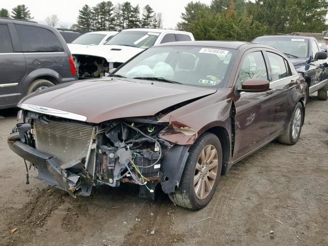 1C3CCBBG0CN180442 - 2012 CHRYSLER 200 TOURIN BROWN photo 2