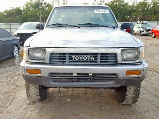 JT4RN01P3M0014551 - 1991 TOYOTA PICKUP 1/2 SILVER photo 9