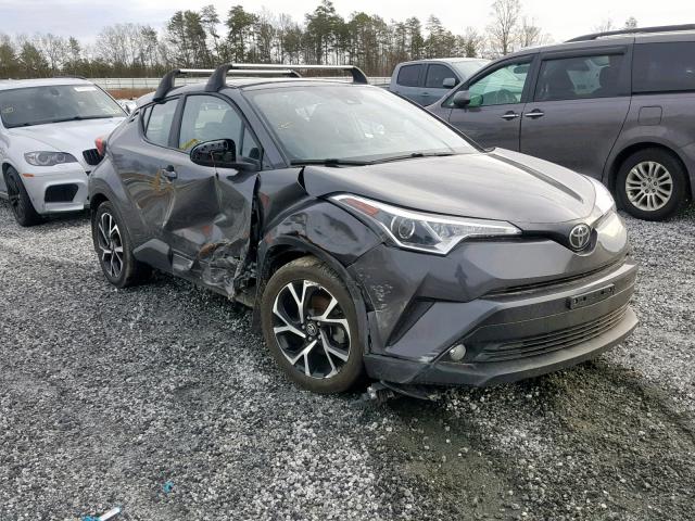 NMTKHMBX1JR005000 - 2018 TOYOTA C-HR XLE GRAY photo 1