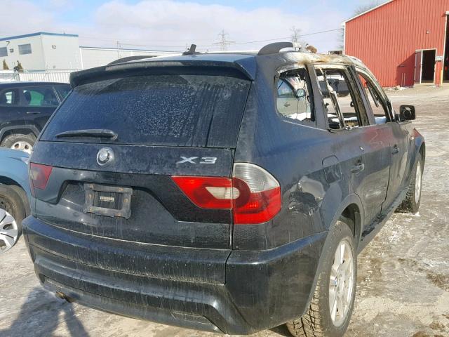 WBXPA93466WD28324 - 2006 BMW X3 3.0I BLACK photo 4