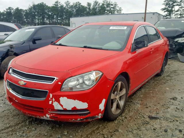 1G1ZC5E17BF171012 - 2011 CHEVROLET MALIBU 1LT RED photo 2