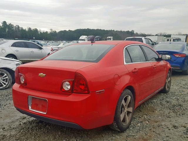 1G1ZC5E17BF171012 - 2011 CHEVROLET MALIBU 1LT RED photo 4