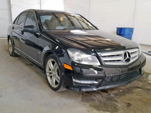 WDDGF4HB2CA648583 - 2012 MERCEDES-BENZ C 250 BLACK photo 1