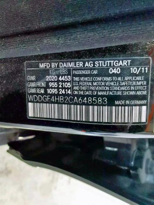 WDDGF4HB2CA648583 - 2012 MERCEDES-BENZ C 250 BLACK photo 10