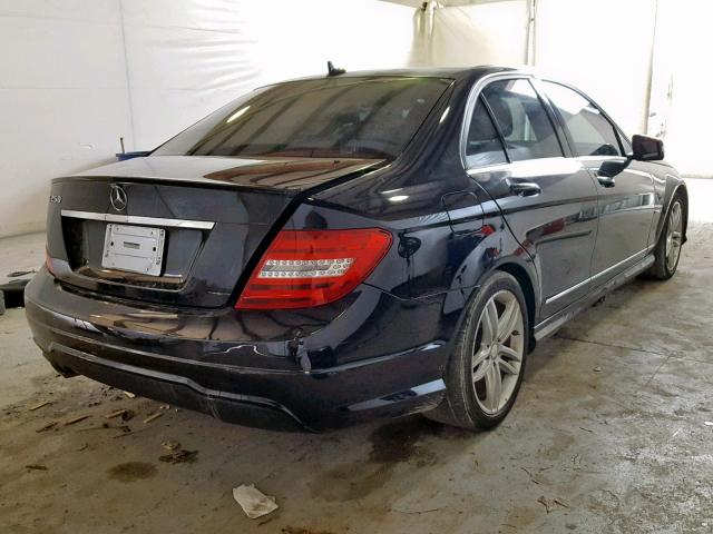 WDDGF4HB2CA648583 - 2012 MERCEDES-BENZ C 250 BLACK photo 4