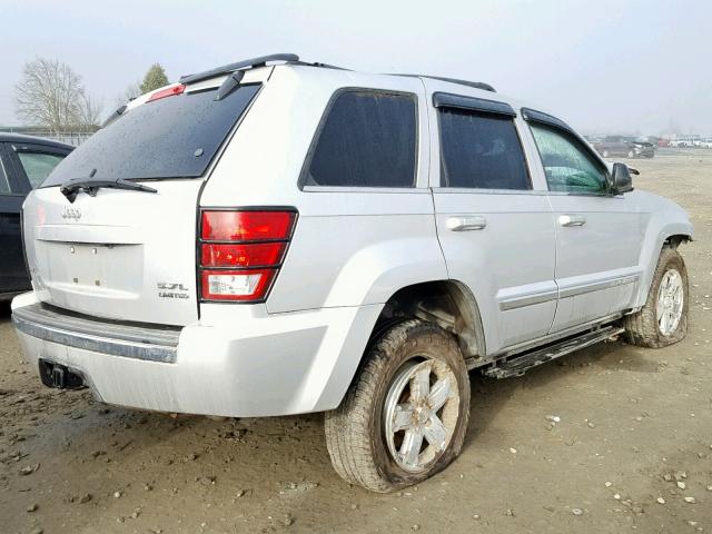 1J8HR58285C617012 - 2005 JEEP GRAND CHER SILVER photo 4