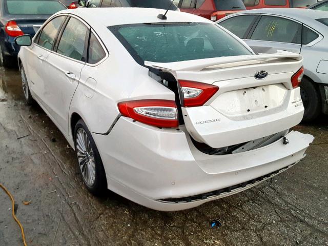 3FA6P0RU5ER126959 - 2014 FORD FUSION TIT WHITE photo 3