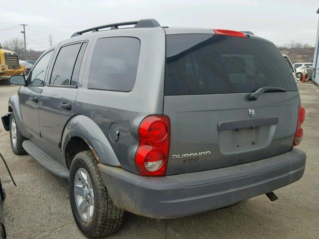 1D4HB38N65F584524 - 2005 DODGE DURANGO ST GRAY photo 3