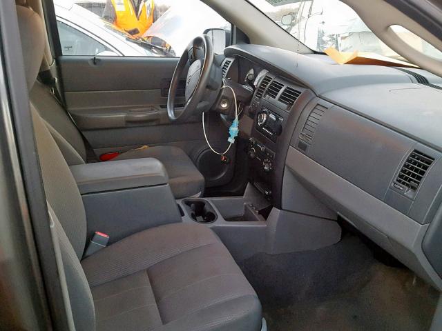 1D4HB38N65F584524 - 2005 DODGE DURANGO ST GRAY photo 5