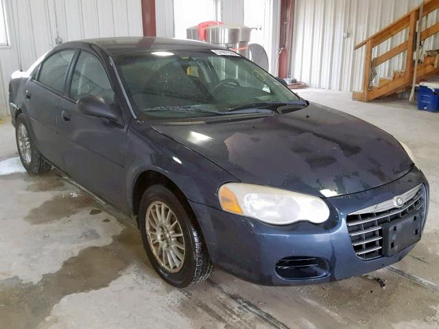 1C3EL46X84N368352 - 2004 CHRYSLER SEBRING LX BLUE photo 1