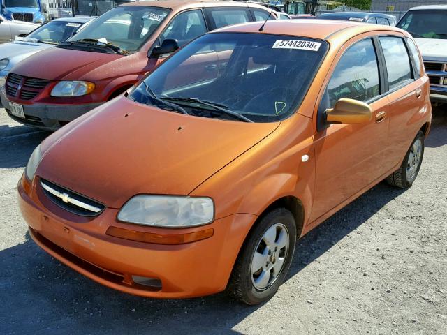 KL1TD66606B628662 - 2006 CHEVROLET AVEO BASE Қызғылт сары фото 2
