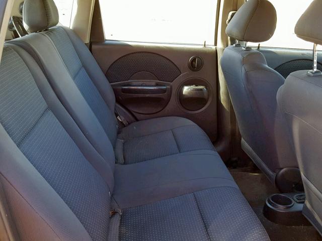 KL1TD66606B628662 - 2006 CHEVROLET AVEO BASE Қызғылт сары фото 6