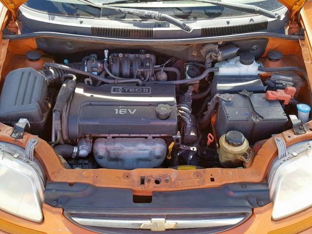 KL1TD66606B628662 - 2006 CHEVROLET AVEO BASE Қызғылт сары фото 7