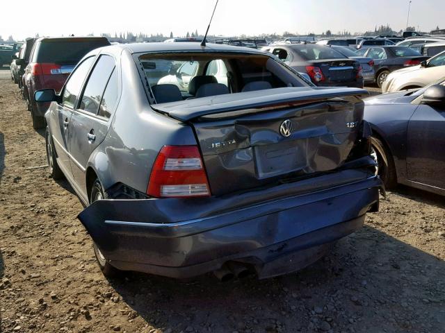 3VWSE69M14M034418 - 2004 VOLKSWAGEN JETTA GLS GRAY photo 3