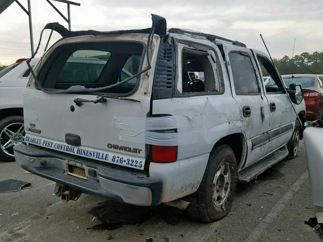 1GNEC13V74R170407 - 2004 CHEVROLET TAHOE C150 WHITE photo 4