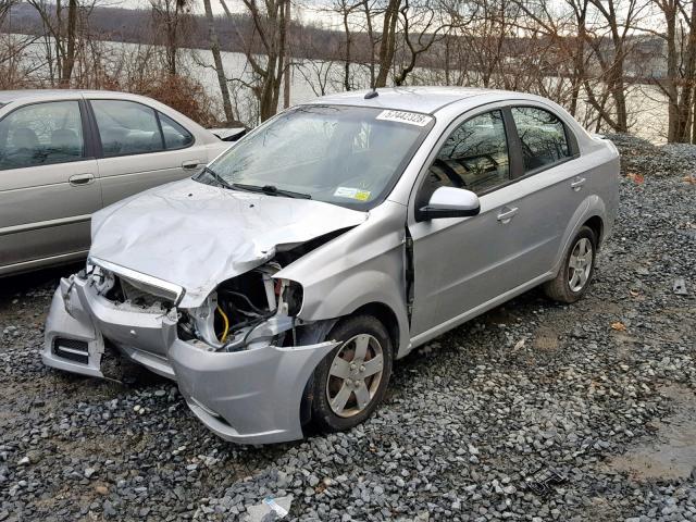 KL1TD5DE7BB136371 - 2011 CHEVROLET AVEO LS SILVER photo 2