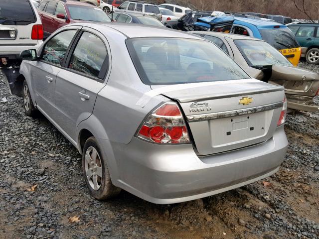 KL1TD5DE7BB136371 - 2011 CHEVROLET AVEO LS SILVER photo 3
