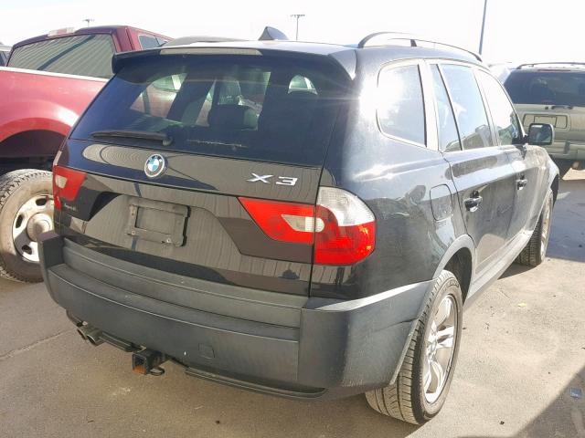 WBXPA93435WD04755 - 2005 BMW X3 3.0I BLACK photo 4