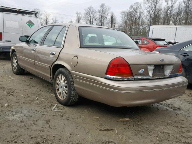 2FAFP74W33X103423 - 2003 FORD CROWN VICT TAN photo 3