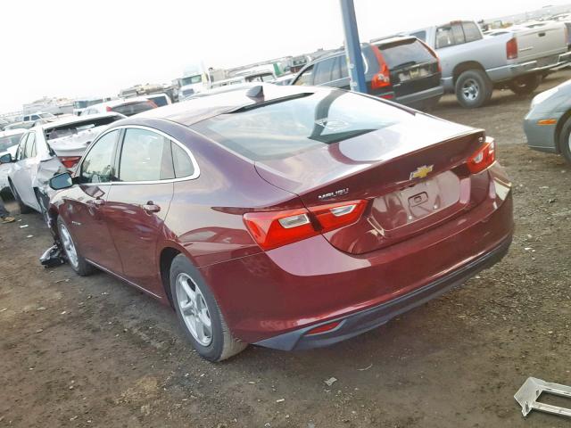 1G1ZB5ST6GF255208 - 2016 CHEVROLET MALIBU LS 栗色 照片 3