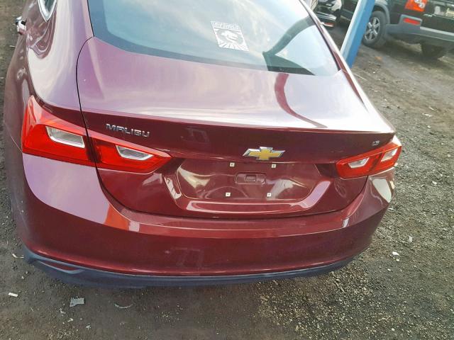 1G1ZB5ST6GF255208 - 2016 CHEVROLET MALIBU LS 栗色 照片 9