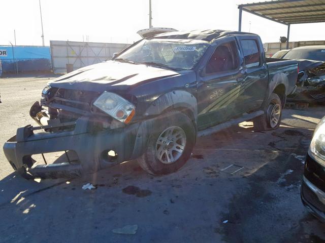 1N6ED27T02C350510 - 2002 NISSAN FRONTIER C GREEN photo 2