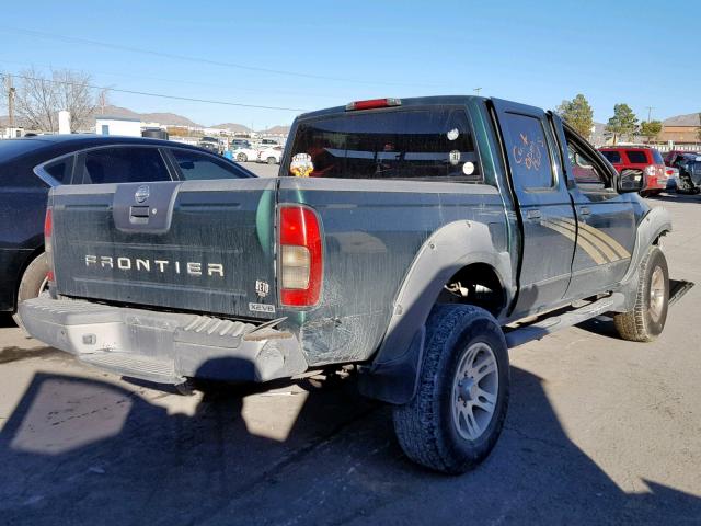 1N6ED27T02C350510 - 2002 NISSAN FRONTIER C GREEN photo 4