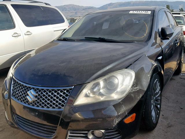 JS2RE9A53A6100539 - 2010 SUZUKI KIZASHI GT BLACK photo 2