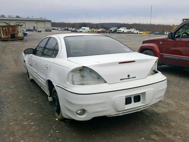 1G2NE52E7XM722277 - 1999 PONTIAC GRAND AM S WHITE photo 3