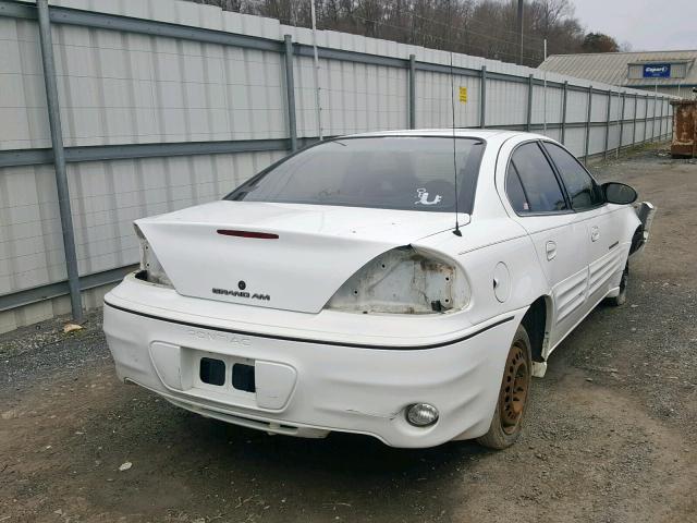 1G2NE52E7XM722277 - 1999 PONTIAC GRAND AM S WHITE photo 4